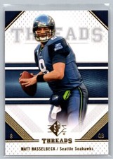 2009 SP Threads #71 Matt Hasselbeck Seattle Seahawks Football Card
