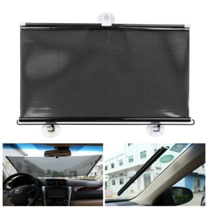 Retractable Car Auto Window Sun Shade Visor Windshield Roller Blind 50cm x 125cm - Foto 1 di 8