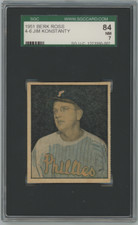 Jim Konstanty 1951 Berk Ross #4-6 SGC 7 Philadelphia Phillies 23137