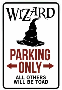 Wizard Parking Only sign Metal funny man cave house decor N940 - Picture 1 of 1