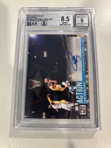 2022 Leaf Pro Set Stephen Curry Autographed #3/15 BAS 8.5 Card Auto 9 Full Grade - Picture 1 of 5