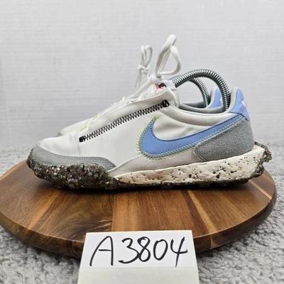 Nike Women 7.5 Waffle Racer Crater Summit White Aluminum Athletic Casual Sneaker - Image 1 of 4