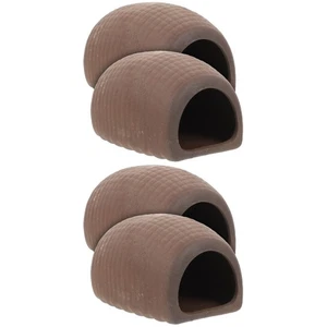 2 Pieces Fish Shed Hidden Points Delicate Aquarium Cave Tank Hiding Spots Decor - Picture 1 of 12