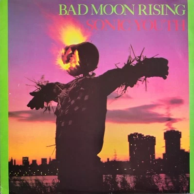 Sonic Youth - 'Bad Moon Rising' LP VINYL (1985) First Pressing- US Red Labels NM - Image 1 of 4