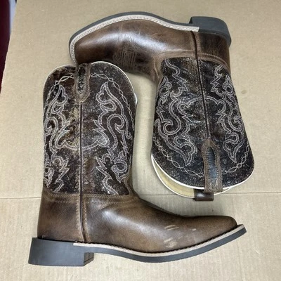 Smoky Mountain Women's Leather Western Square Toe Boots Size 6.5R - Image 1 of 4