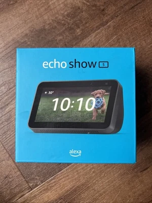 Amazon Echo Show 5 (2nd Gen) Smart Display Speaker - Charcoal (NEW SEALED BOX) - Image 1 of 3