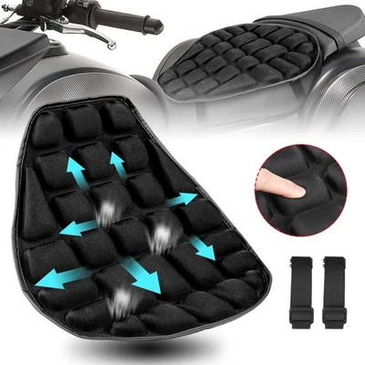 Motorcycle Seat Pad Comfort Cushion Pillow Cover Pad Shock Proof Pressure Relief - Image 1 of 4