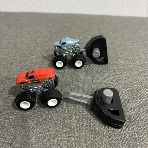 Mini Monster Trucks - - Slinger and A Shark Monster Trucks. W/ key launcher - Picture 1 of 5