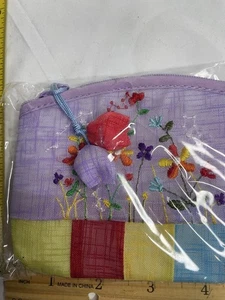 Pochette da ricamo tradizionale coreana, viola - Foto 1 di 13
