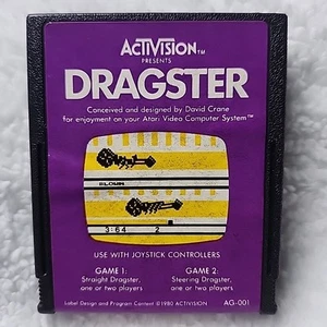 Cartuccia videogioco Atari 2600 Dragster 1981 Activision Game - Foto 1 di 4