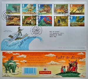 2002 Kipling Just So stories First Day Cover & Booklet set - see photos - Picture 1 of 4