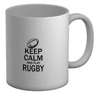 Keep Calm and Play Rugby White 11oz Mug Cup