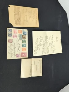 Sobre de estampillas checoslovacas con letra y receta médica 1947 ¡Raro!! - Imagen 1 de 18