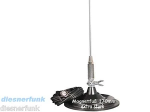 SIRIO MGA 108-550 Mhz VHF UHF Magnet 170 Antenne Betriebsfunk Maschinenring Taxi - Bild 1 von 1