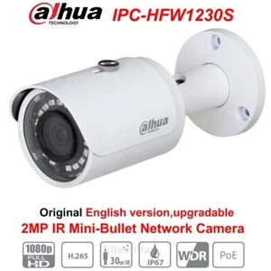 Dahua IPC-HFW1230S 2MP IP Bullet Camera H.265 IR30m WDR PoE Network IP67 Outdoor