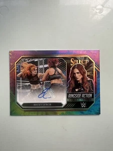 2023 Panini Select WWE Ringside Action Tie-Dye Prizm Autograph Becky Lynch /25 - Bild 1 von 10