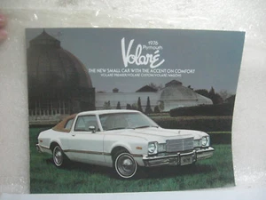 1976 PLYMOUTH VOLARE DEALER SALES LITERATURE BROCHURE CATALOG NOS - Picture 1 of 6