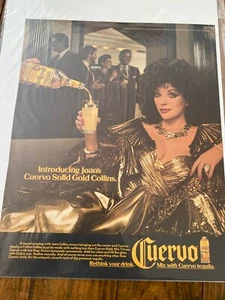 Pubblicità Tequila Joan Collins Cuervo 1986 vintage - Foto 1 di 1