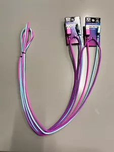 2 Pack 10ft Rapid Charge Charging Cable for iPhone / iPad / iPod - Color Fade - Picture 1 of 3