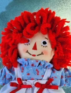 Raggedy Ann Doll 9" with Floral Dress 2012 Aurora - Picture 1 of 4