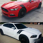 Black Stripe Decal Graphic Dual Fender Stripe Hash Mark For Dodge Charger