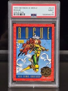 1993 SKYBOX X-MEN SERIES 2 ROGUE GOLD FOIL #G-6 TRADING CARD | PSA 9 MINT POP 30 - Picture 1 of 6