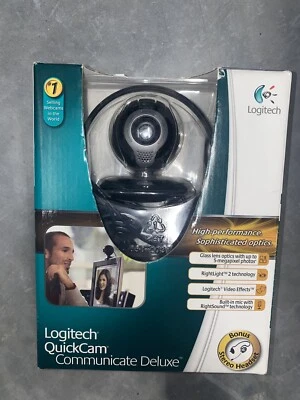  Logitech Quickcam Communicate Deluxe S7500 Webcam with Built In Mic NEW - Image 1 of 4