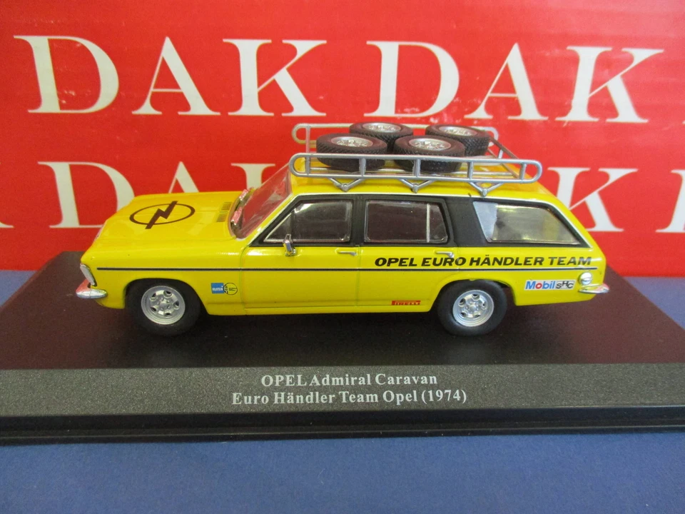 Die cast 1/43 Modellino Auto Opel Admiral Caravan Assistenza Rally Team Opel 974 - Immagine 1 di 4