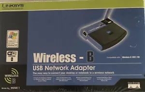 LINKSYS Wireless-B USB Network Adapter WUSB11 2.4GHz 802.11b. - Picture 1 of 13