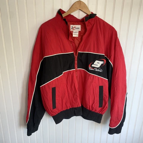 Vintage Chase Authentics Bill Elliott Windbreaker NASCAR Jacket Medium Adult Cover