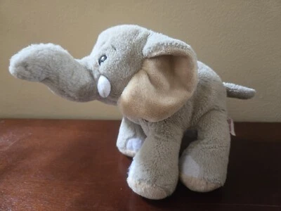 GUC Ganz Webkinz Velvety Elephant gray beanbag plush no code tag - Image 1 of 4