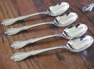Lot of 4 Oneida Oneidacraft Deluxe Stainless Chateau Tablespoons USA - Picture 1 of 6