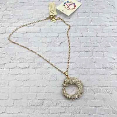 Amrita Singh Crystal Tiger Pendant Gold  - Image 1 of 4