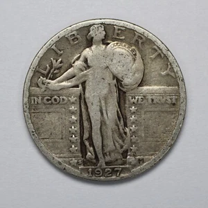 Cuarto de plata Liberty de pie 1927 - Imagen 1 de 3