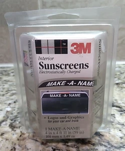 De colección 3M - Hazte un nombre - Protector solar personalizado gráficos cargados electrostáticamente - Imagen 1 de 4