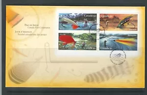 Canada SC # 2087a-d Fishing Flies FDC . Canada Post - Picture 1 of 1