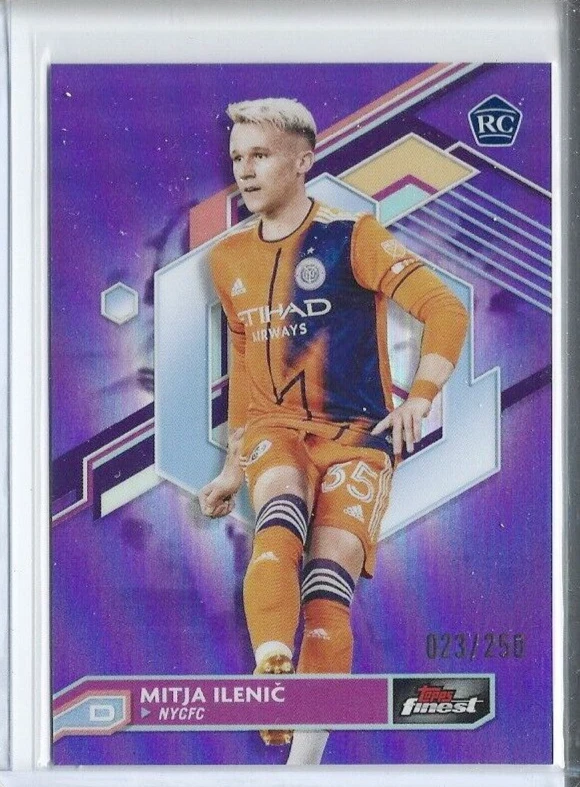 Mitja Ilenic NYCFC 2023 Finest MLS Rookie Purple Refractors /250 #47 - Image 1 of 1