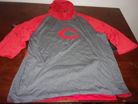 Cincinnati Reds NEW mens xxl NIKE hoodie 3/4 sleeve mlb shirt Cover