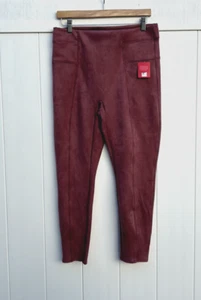 NWT Spanx Faux Suede Leggings in a Dusty Pink Color Size XL Petite - Picture 1 of 7