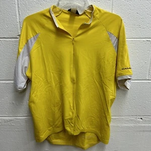 Canari Cycling Jersey Men's Size XL Yellow Short Sleeve Zip Up Vintage - Picture 1 of 8