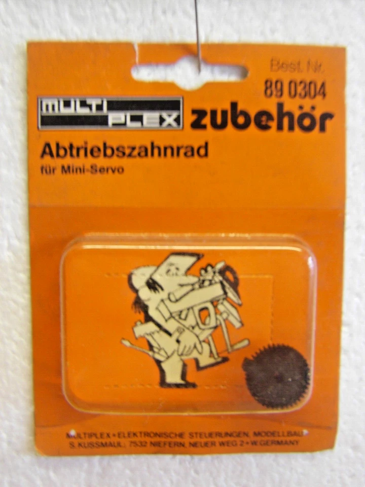 Abtriebszahnrad für Mini-Servo, Multiplex, alte Best.Nr. 890304 mit OVP, SAMMLER - Bild 1 von 1
