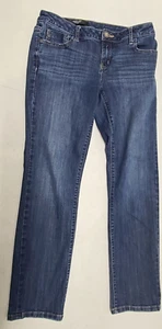 Simply Vera Vera Wang Womens Size 2 (28x26) Straight Stretch Denim Blue Jeans - Picture 1 of 7