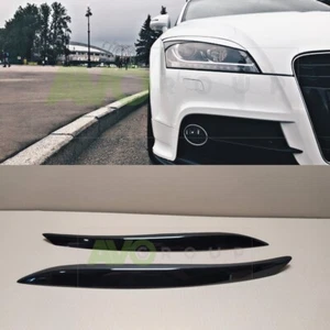 Headlight Eyelids for AUDI TT 8J 2006-2014 ABS Gloss - Picture 1 of 12