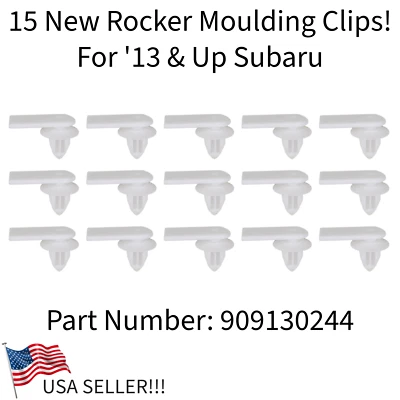 ¡15 NUEVOS CLIPS DE MOLDEO BALANCÍN! SE ADAPTA AL '13+ SUBARU CROSSTREK IMPREZA XV ETC 909130244 Foto 1 de 3