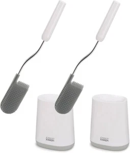 Joseph Joseph Flex Lite - 2-Pack Silicone Toilet Brush with slimline holder set - Picture 1 of 9