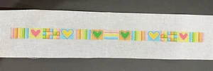 S Roberts Cook Children's Heart Theme Belt Handpainted Needlepoint Canvas - Picture 1 of 3
