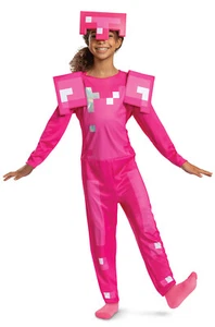 Girl Minecraft Classic Child Costume (Pink Armor) - Picture 1 of 2