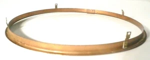 RADIO MONTGOMERY WARD 62-368 DE COLECCIÓN: 7 y 3/8" LATÓN ""sin tornillos"" PLACA FRONTAL - Imagen 1 de 3