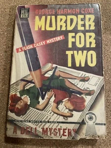 George Harmon Coxe / MURDER FOR TWO 1943 Dell Book #276 Crime Noire - Picture 1 of 2