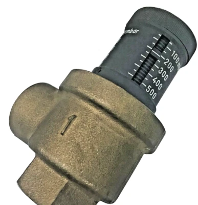 OVENTROP 1085208 Differential Pressure Relief Valve 50-500 mbar 25 mm 1" - Image 1 of 3